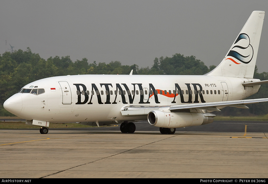 Aircraft Photo of PK-YTS | Boeing 737-2T4/Adv | Batavia Air | AirHistory.net #90707