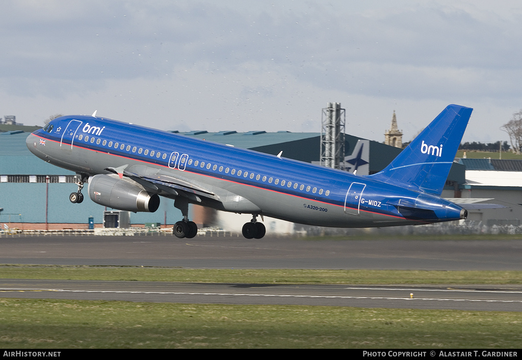 Aircraft Photo of G-MIDZ | Airbus A320-232 | BMI - British Midland International | AirHistory.net #90723