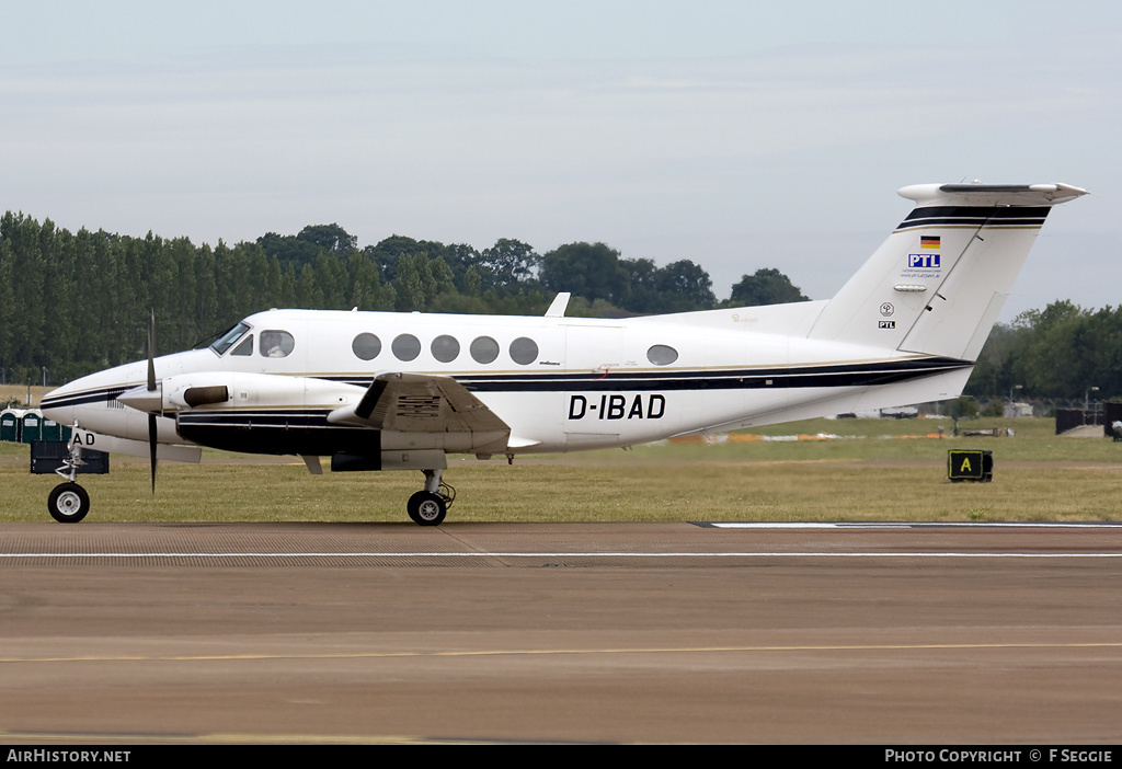 Aircraft Photo of D-IBAD | Beech B200 Super King Air | PTL Luftfahrtunternehmen | AirHistory.net #90741