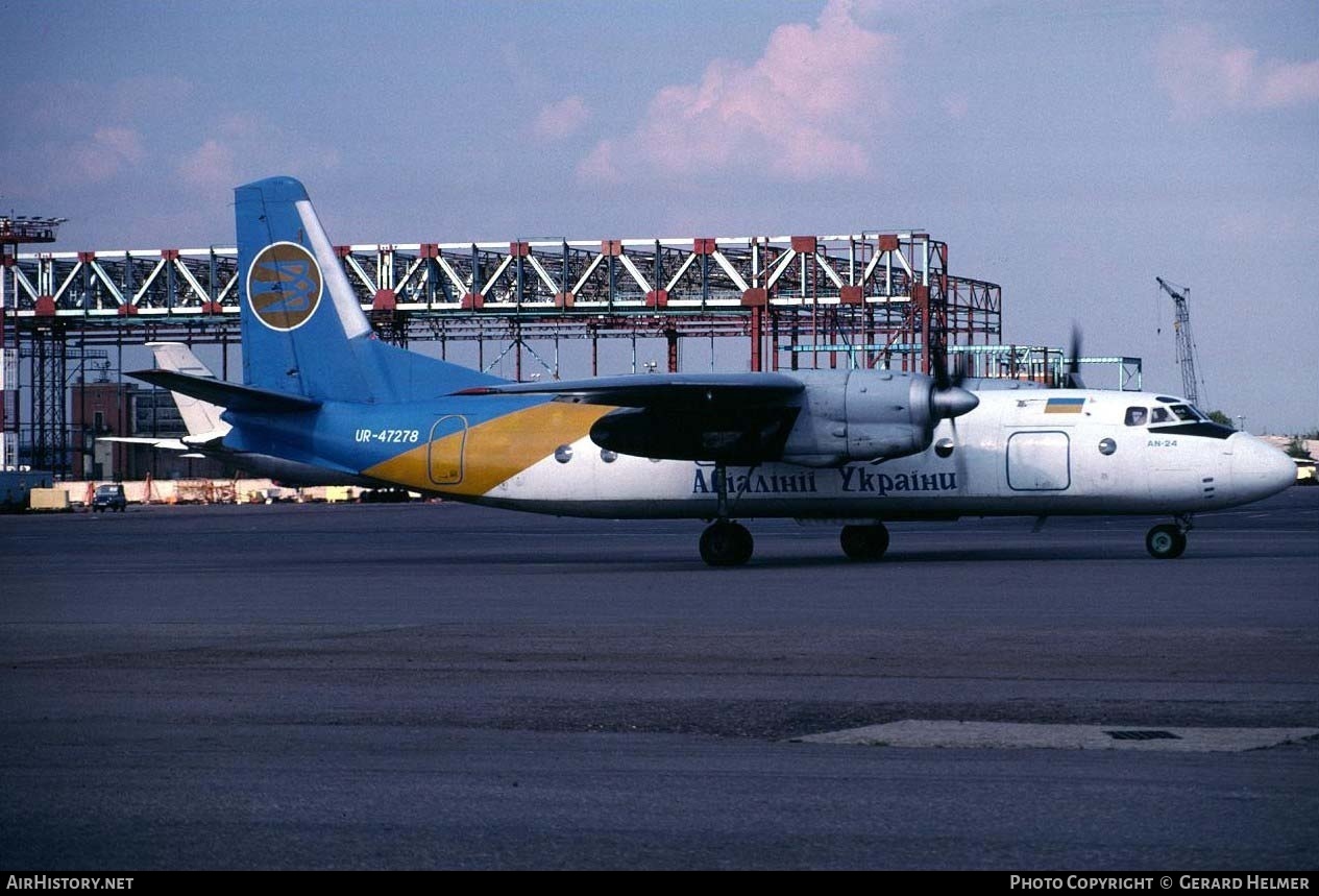Aircraft Photo of UR-47278 | Antonov An-24B | Air Ukraine | AirHistory.net #90766