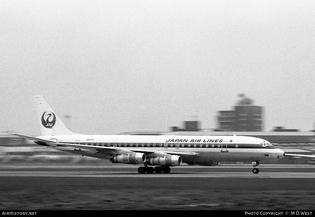 Aircraft Photo of JA8014 | Douglas DC-8-55CF Jet Trader | Japan Air Lines - JAL | AirHistory.net #90768