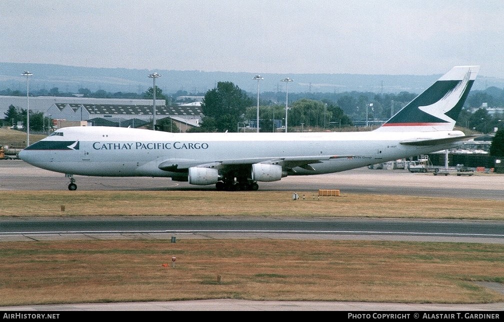 Aircraft Photo of B-HVY | Boeing 747-236F/SCD | Cathay Pacific Airways Cargo | AirHistory.net #90771