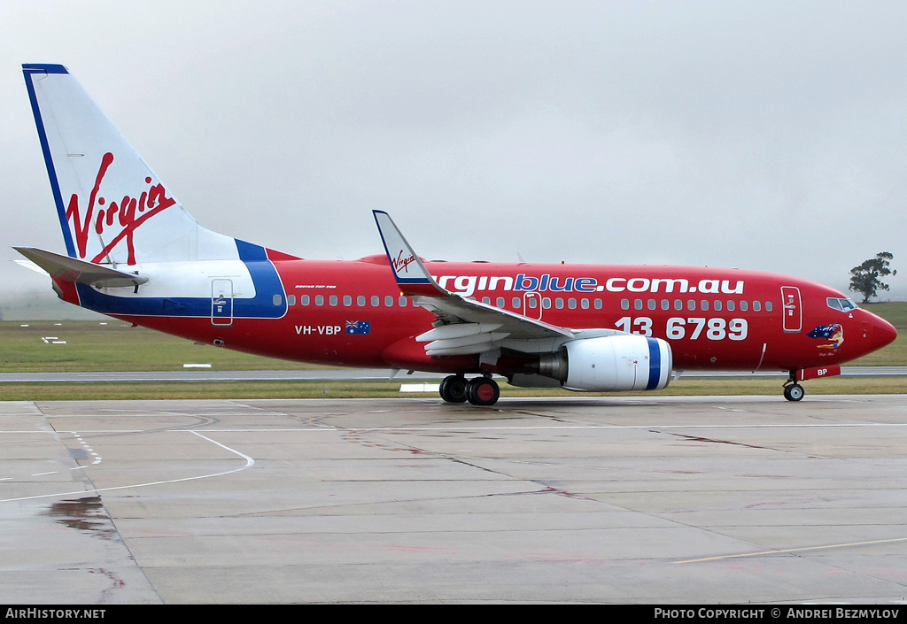 Aircraft Photo of VH-VBP | Boeing 737-7BX | Virgin Blue Airlines | AirHistory.net #90795