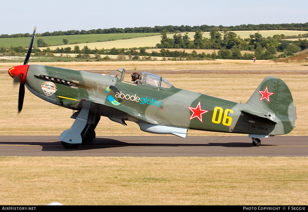 Aircraft Photo of RA-3587K / 06 yellow | Yakovlev Yak-9UM | Soviet Union - Air Force | AirHistory.net #90808