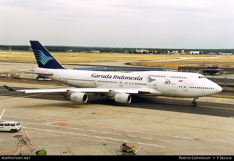 Aircraft Photo of PK-GSH | Boeing 747-4U3 | Garuda Indonesia | AirHistory.net #90820
