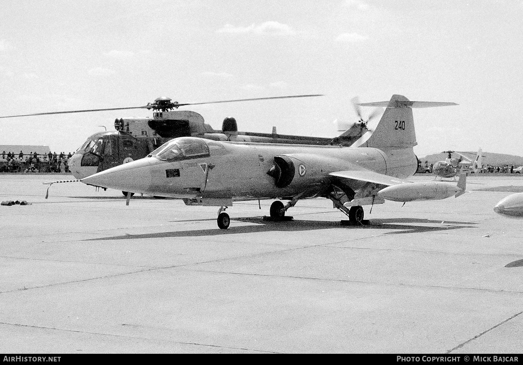 Aircraft Photo of 240 | Lockheed F-104G Starfighter | Norway - Air Force | AirHistory.net #90830
