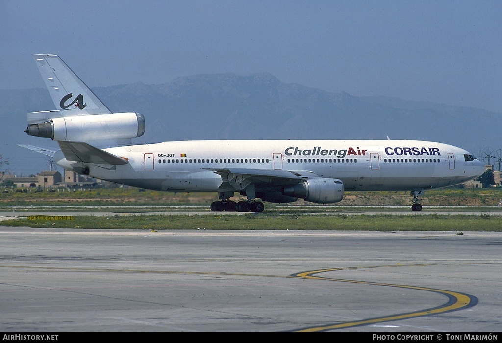 Aircraft Photo of OO-JOT | McDonnell Douglas DC-10-30 | ChallengAir | AirHistory.net #90913