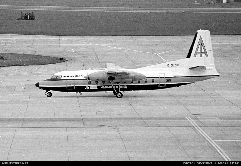 Aircraft Photo of G-BLGW | Fokker F27-200 Friendship | Air Anglia | AirHistory.net #90988