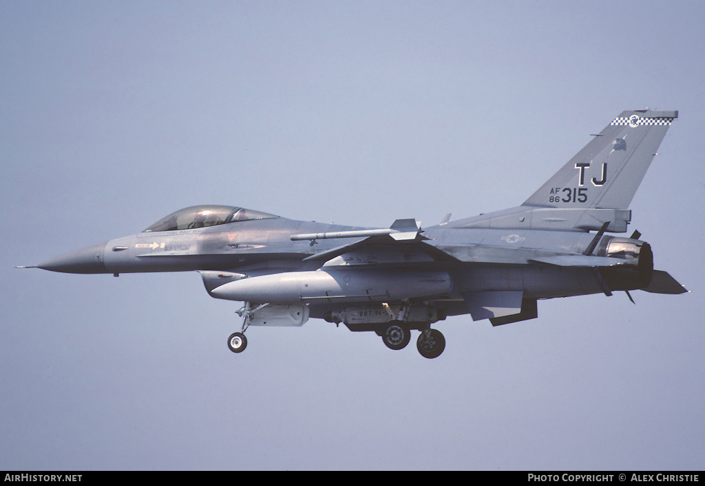 Aircraft Photo of 86-0315 / AF86-315 | General Dynamics F-16C Fighting Falcon | USA - Air Force | AirHistory.net #91032