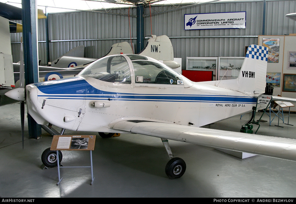 Aircraft Photo of VH-BWI | Victa Airtourer 100 | Royal Aero Club of South Australia | AirHistory.net #91047