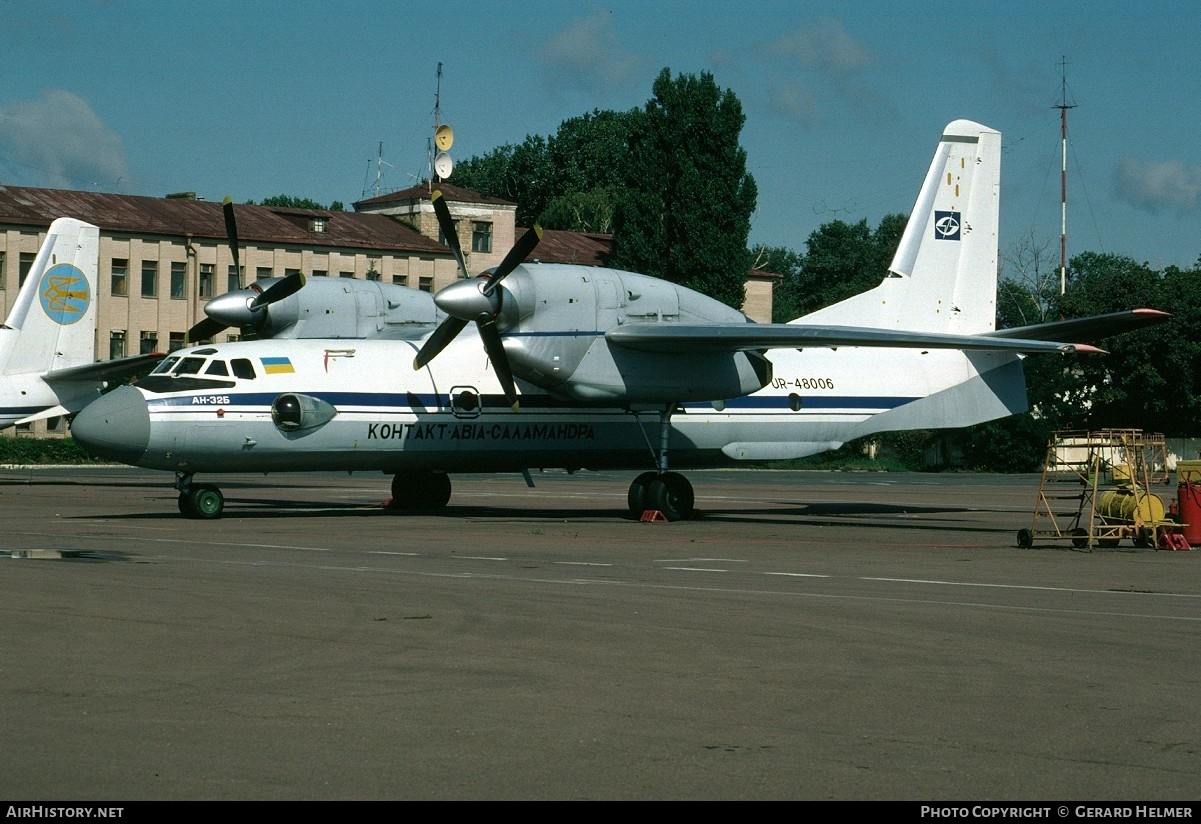 Aircraft Photo of UR-48006 | Antonov An-32B | Kontakt Avia Salamandra | AirHistory.net #91051