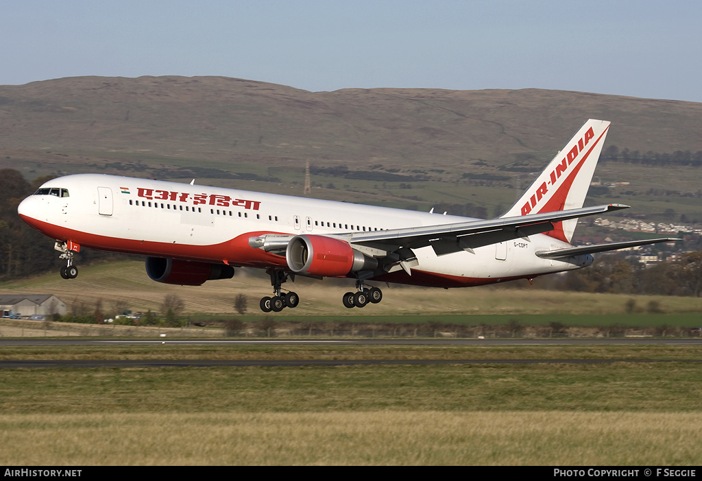 Aircraft Photo of G-CDPT | Boeing 767-319/ER | Air India | AirHistory.net #91059