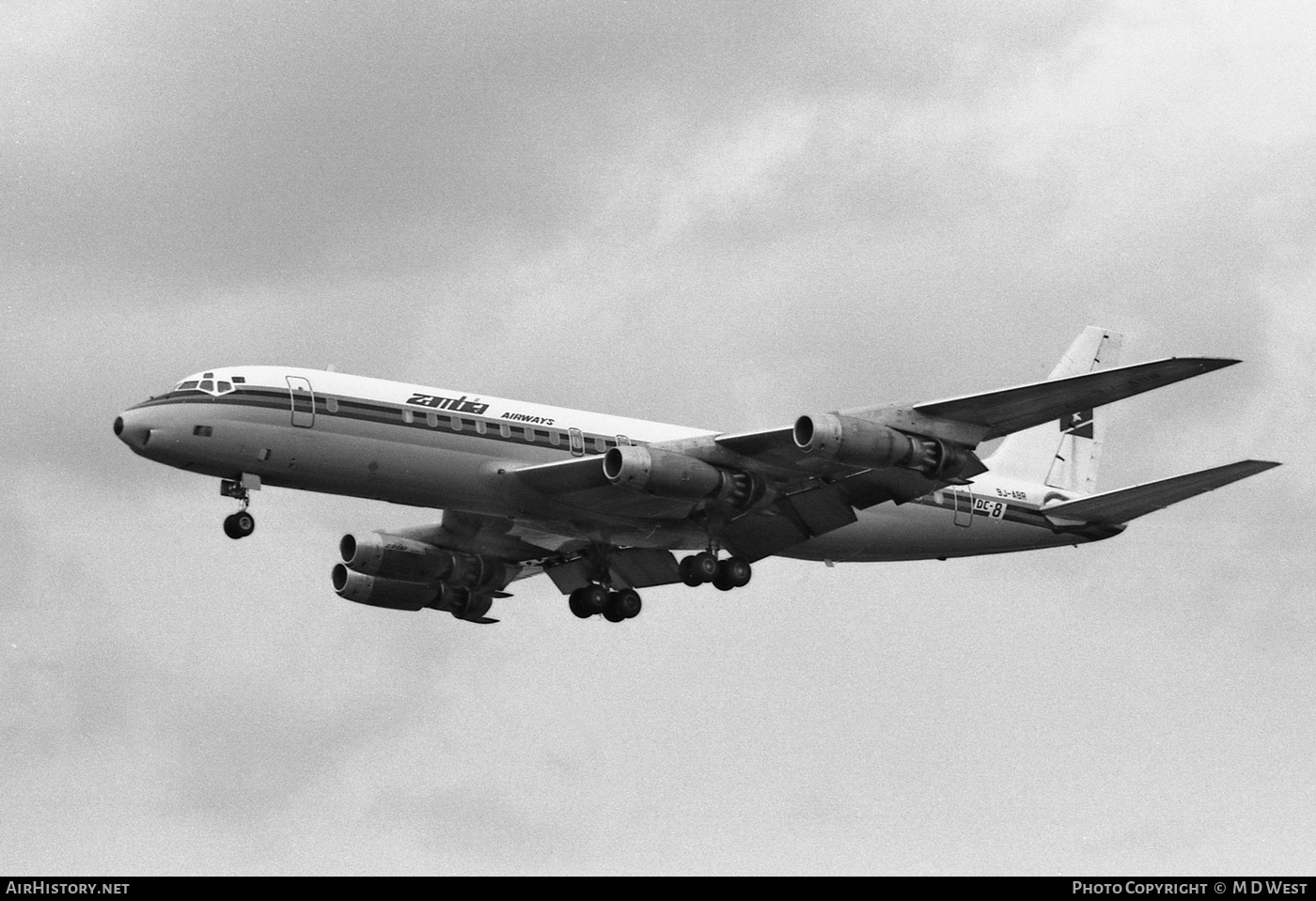 Aircraft Photo of 9J-ABR | Douglas DC-8-43 | Zambia Airways | AirHistory.net #91061