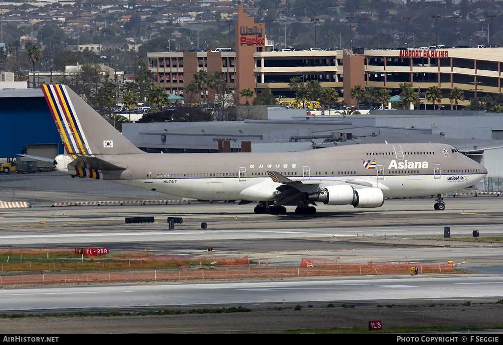 Aircraft Photo of HL7417 | Boeing 747-48EM | Asiana Airlines | AirHistory.net #91086