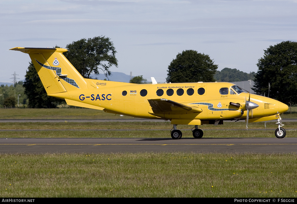 Aircraft Photo of G-SASC | Raytheon B200C King Air | Scottish Ambulance Service | AirHistory.net #91089