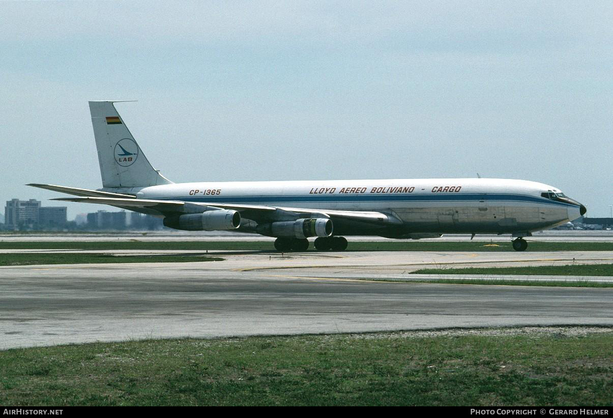 Aircraft Photo of CP-1365 | Boeing 707-323C | Lloyd Aereo Boliviano - LAB | AirHistory.net #91126