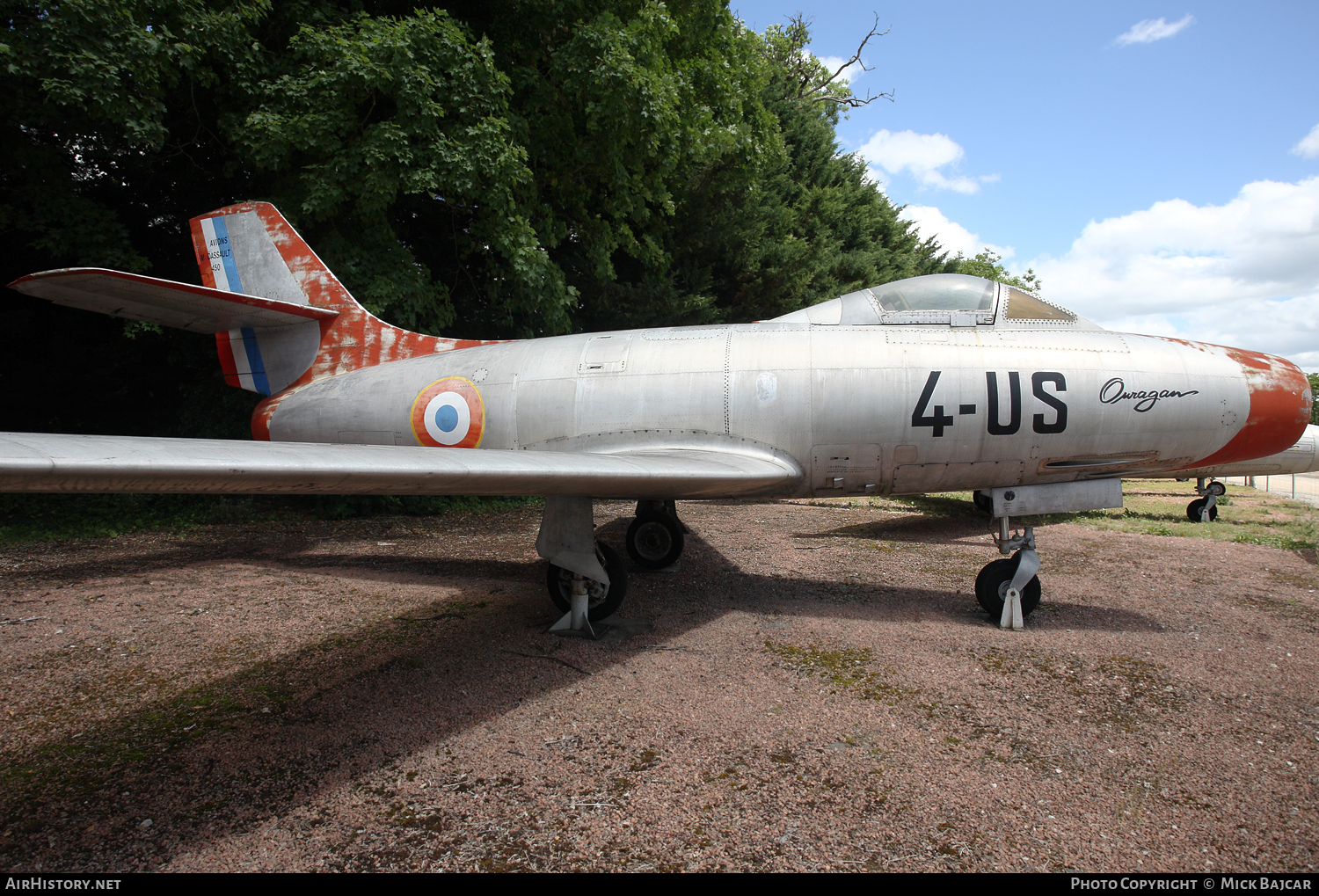 Aircraft Photo of 450 | Dassault MD-450 Ouragan | France - Air Force | AirHistory.net #91174