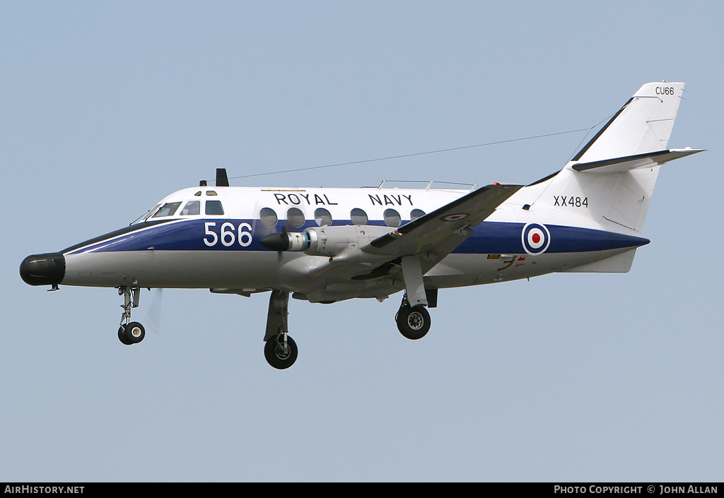Aircraft Photo of XX484 | Scottish Aviation HP-137 Jetstream T2 | UK - Navy | AirHistory.net #91222