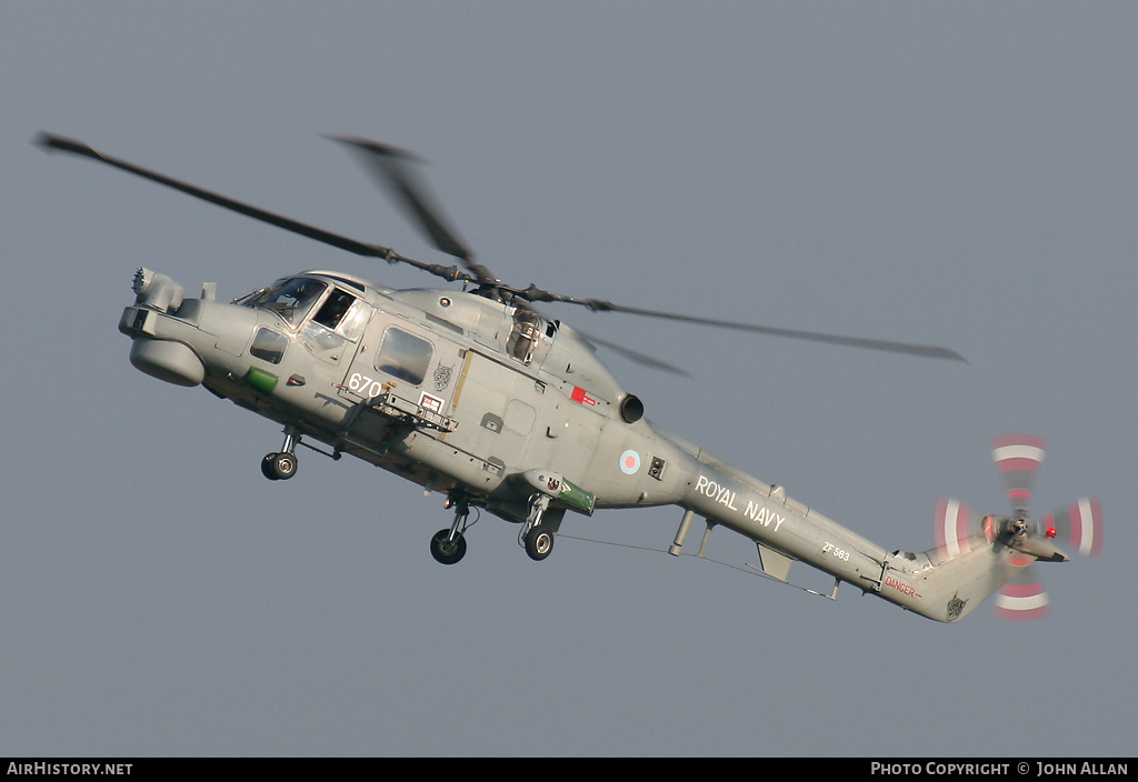 Aircraft Photo of ZF563 | Westland WG-13 Lynx HMA8DSP | UK - Navy | AirHistory.net #91230