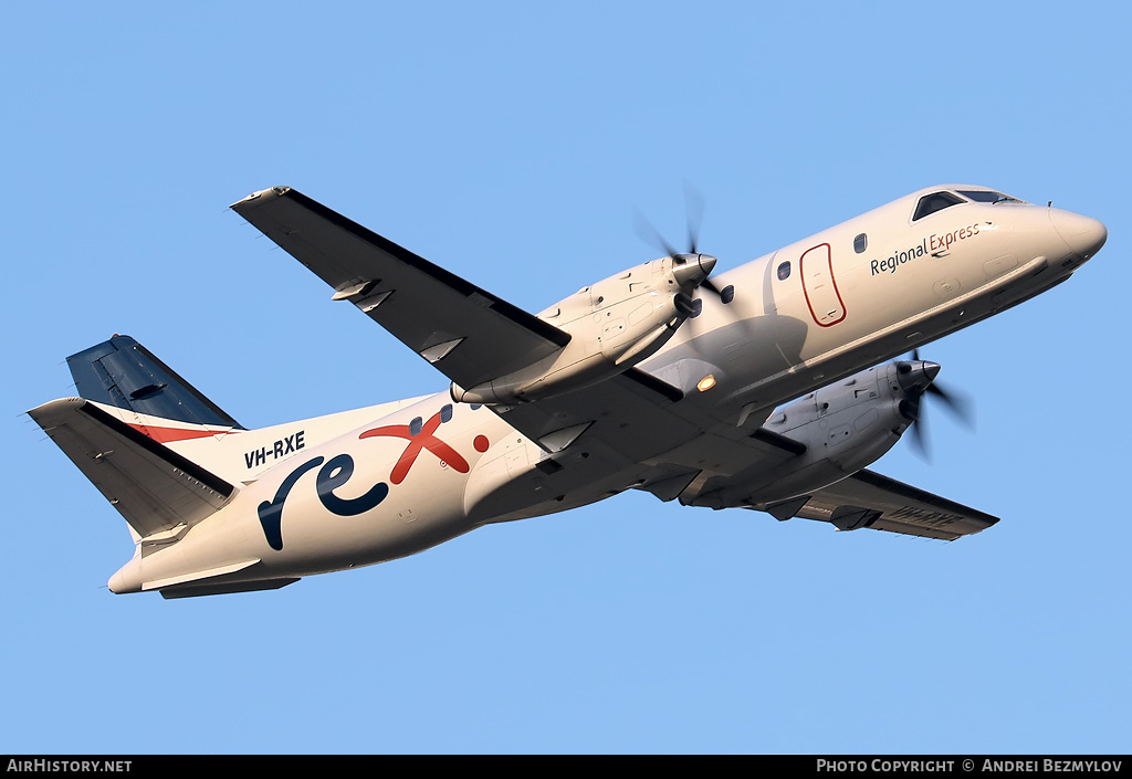 Aircraft Photo of VH-RXE | Saab 340B | REX - Regional Express | AirHistory.net #91297