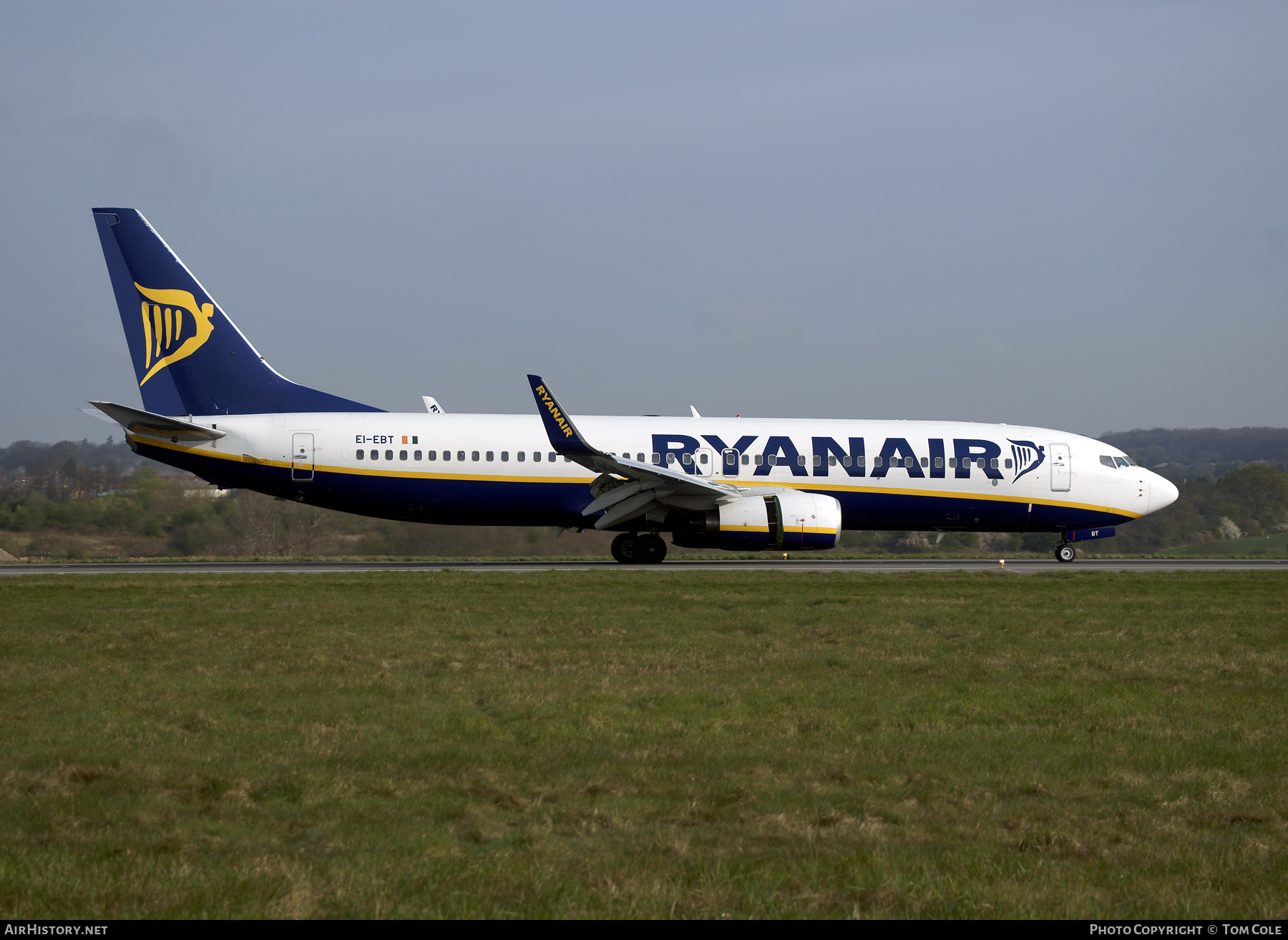 Aircraft Photo of EI-EBT | Boeing 737-8AS | Ryanair | AirHistory.net #91308