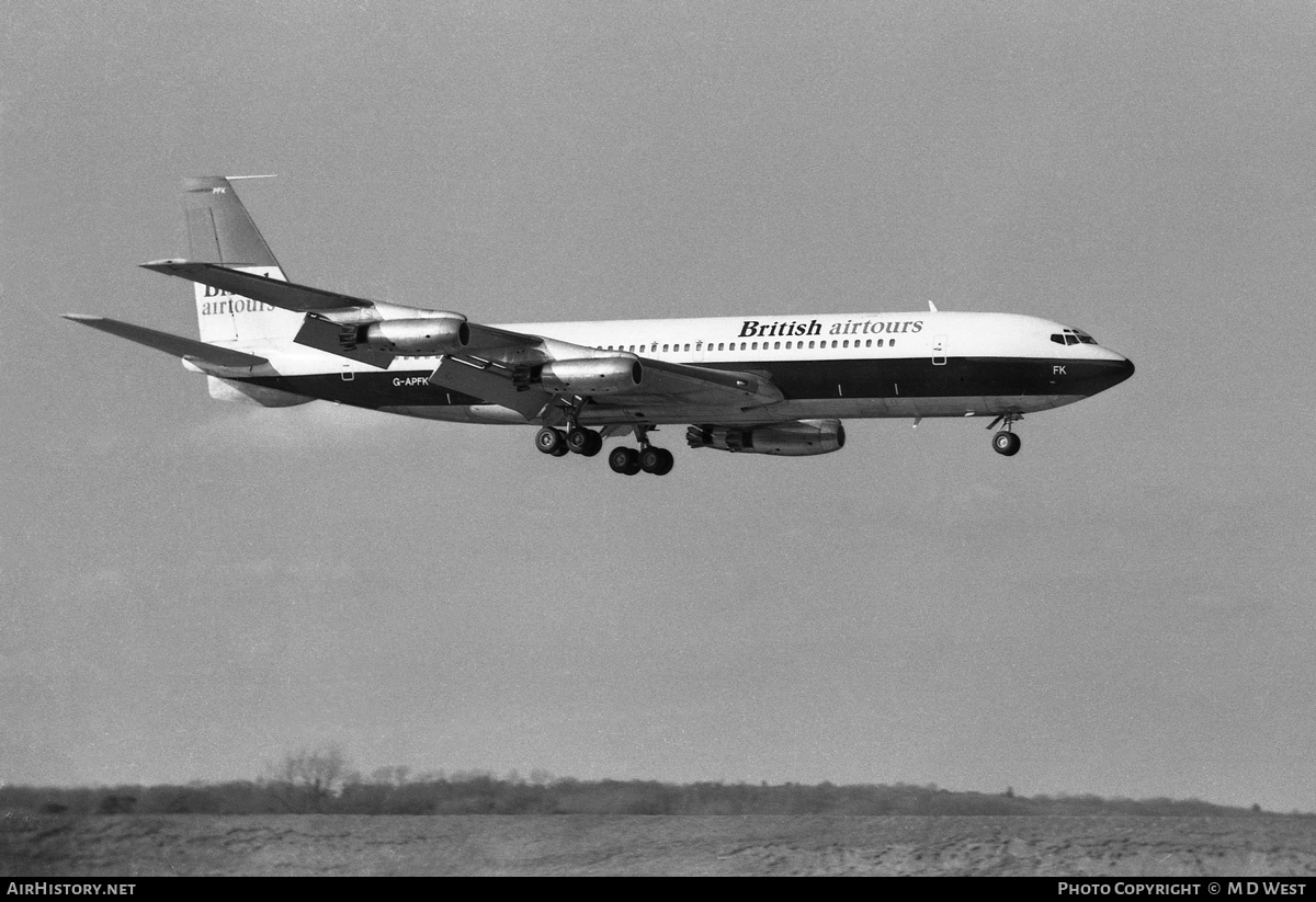 Aircraft Photo of G-APFK | Boeing 707-436 | British Airtours | AirHistory.net #91314