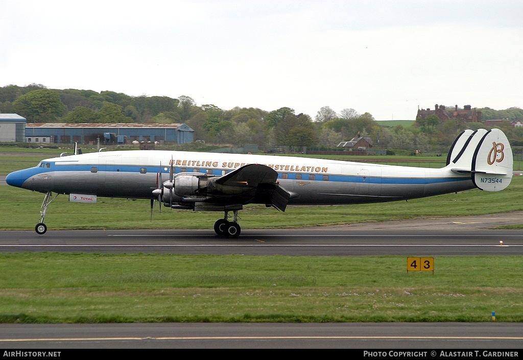 Aircraft Photo of N73544 | Lockheed L-1049F Super Constellation | Breitling | AirHistory.net #91318