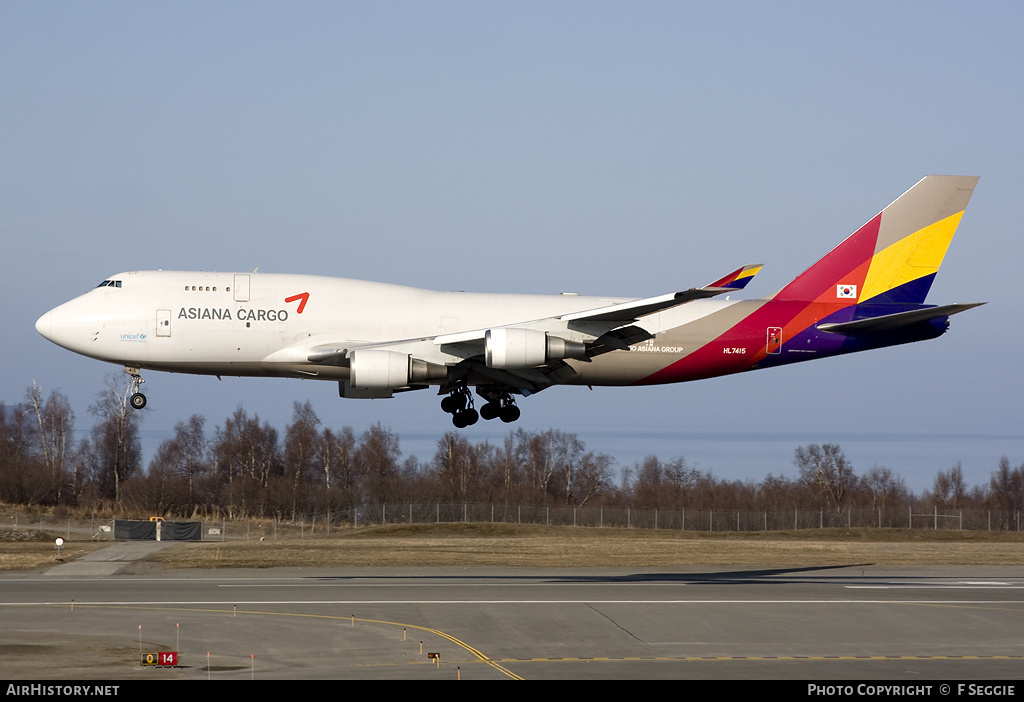 Aircraft Photo of HL7415 | Boeing 747-48EM(BDSF) | Asiana Airlines Cargo | AirHistory.net #91332