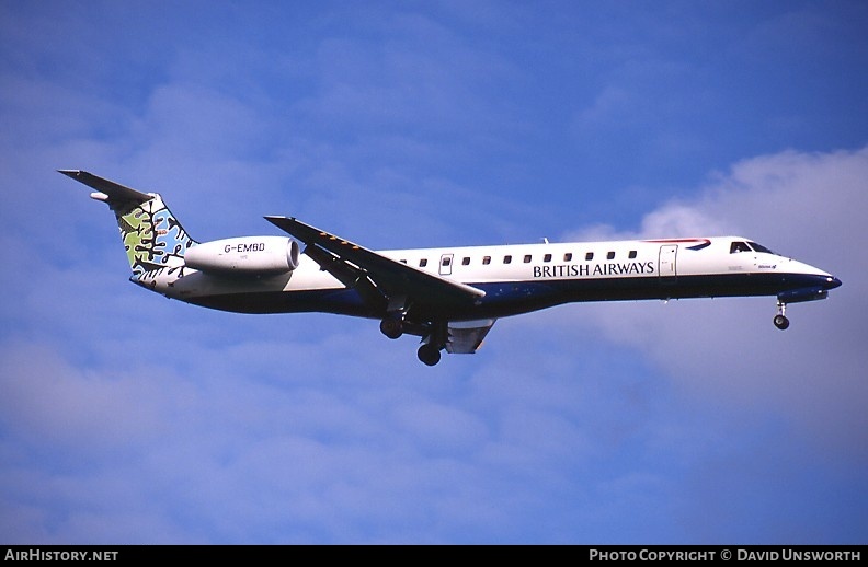 Aircraft Photo of G-EMBD | Embraer ERJ-145EU (EMB-145EU) | British Airways | AirHistory.net #91341