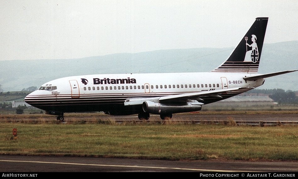 Aircraft Photo of G-BECH | Boeing 737-204/Adv | Britannia Airways | AirHistory.net #91348