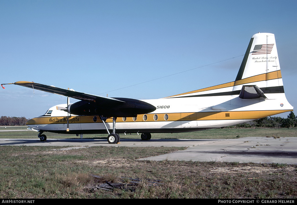 Aircraft Photo of 85-1608 / 51608 | Fokker C-31A Troopship (F27-400M) | USA - Army | AirHistory.net #91368