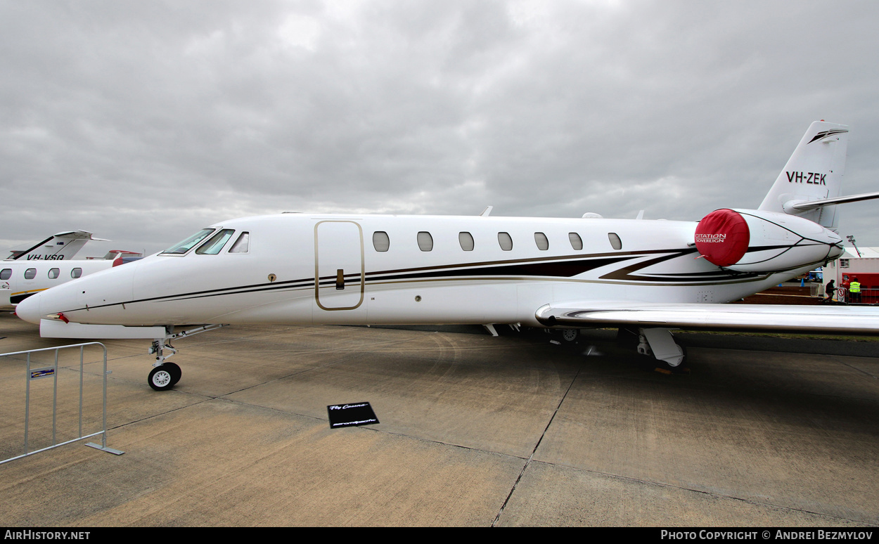 Aircraft Photo of VH-ZEK | Cessna 680 Citation Sovereign | AirHistory.net #91416