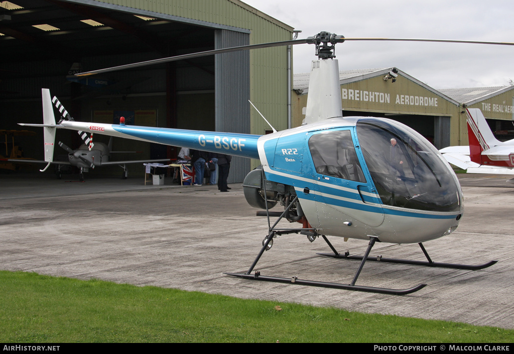 Aircraft Photo of G-BSGF | Robinson R-22 Beta | AirHistory.net #91434