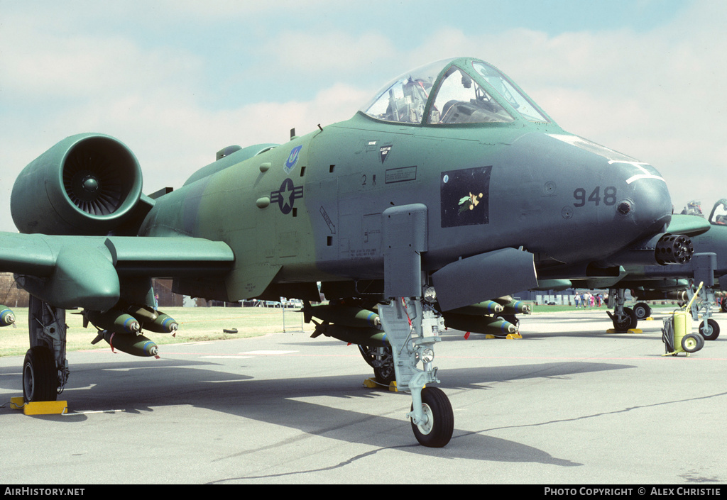 Aircraft Photo of 81-0948 | Fairchild A-10A Thunderbolt II | USA - Air Force | AirHistory.net #91481