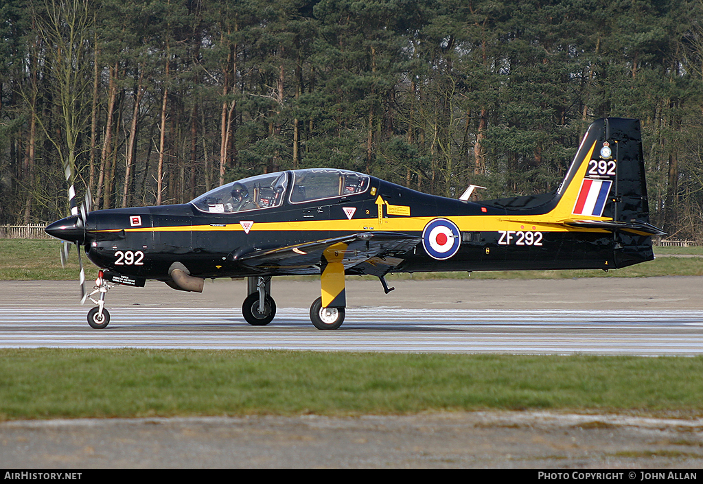 Aircraft Photo of ZF292 | Short S-312 Tucano T1 | UK - Air Force | AirHistory.net #91537