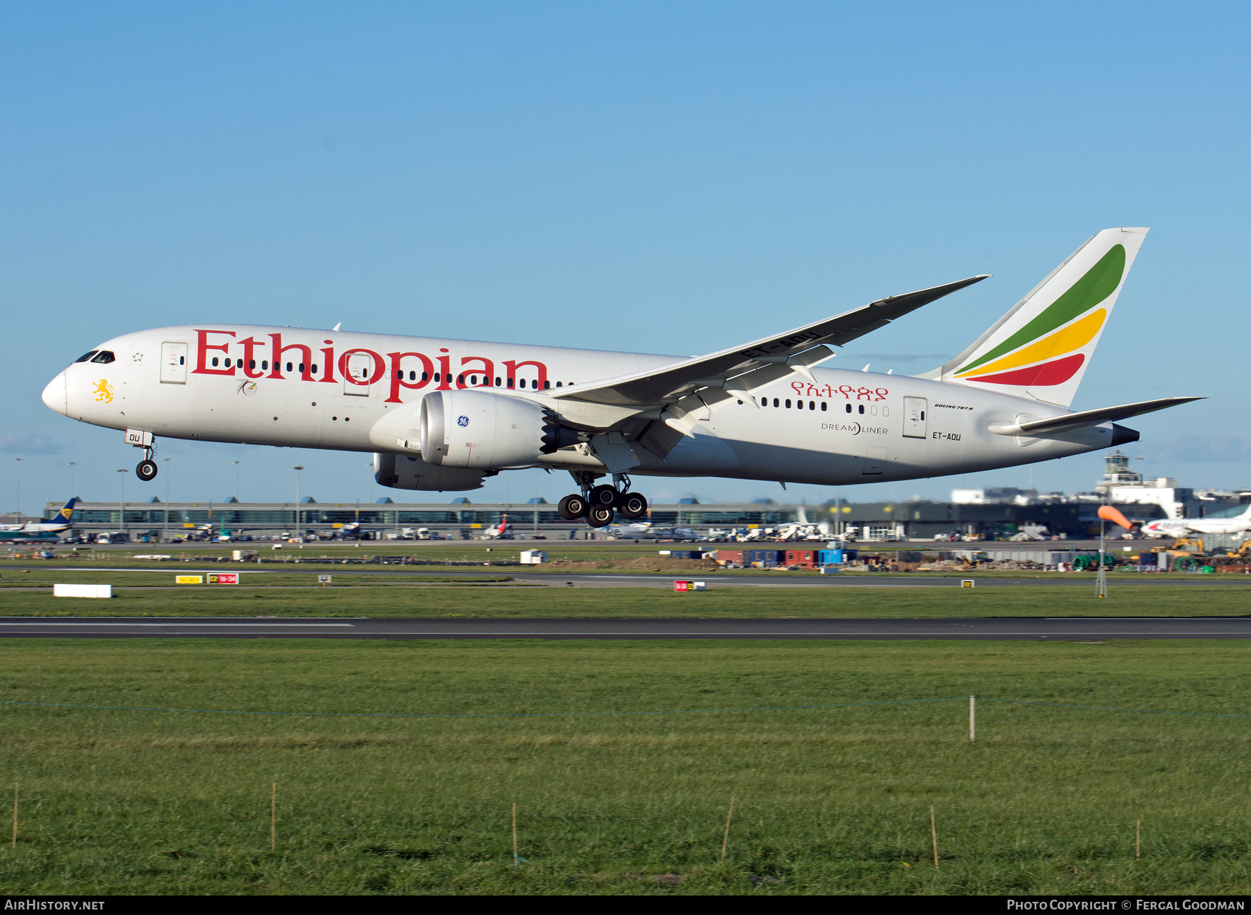 Aircraft Photo of ET-AOU | Boeing 787-8 Dreamliner | Ethiopian Airlines | AirHistory.net #91557