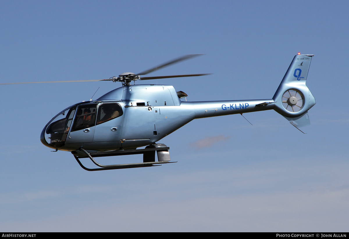 Aircraft Photo of G-KLNP | Eurocopter EC-120B Colibri | Quinto Crane and Plant Hire | AirHistory.net #91593