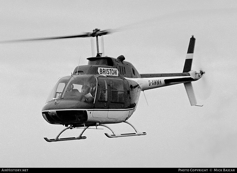 Aircraft Photo of G-AWMK | Bell AB-206B JetRanger II | Bristow Helicopters | AirHistory.net #91615