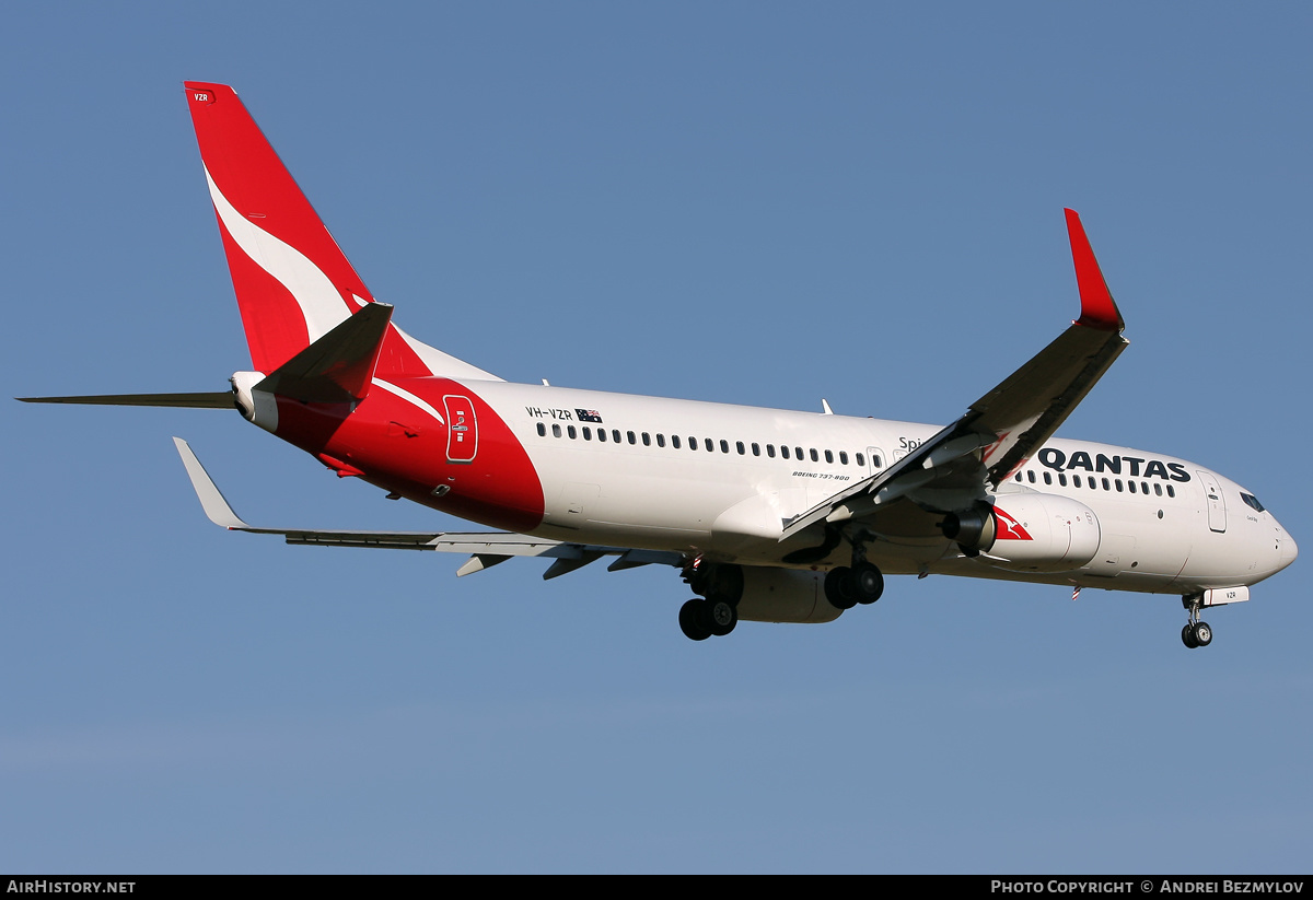 Aircraft Photo of VH-VZR | Boeing 737-838 | Qantas | AirHistory.net #91668
