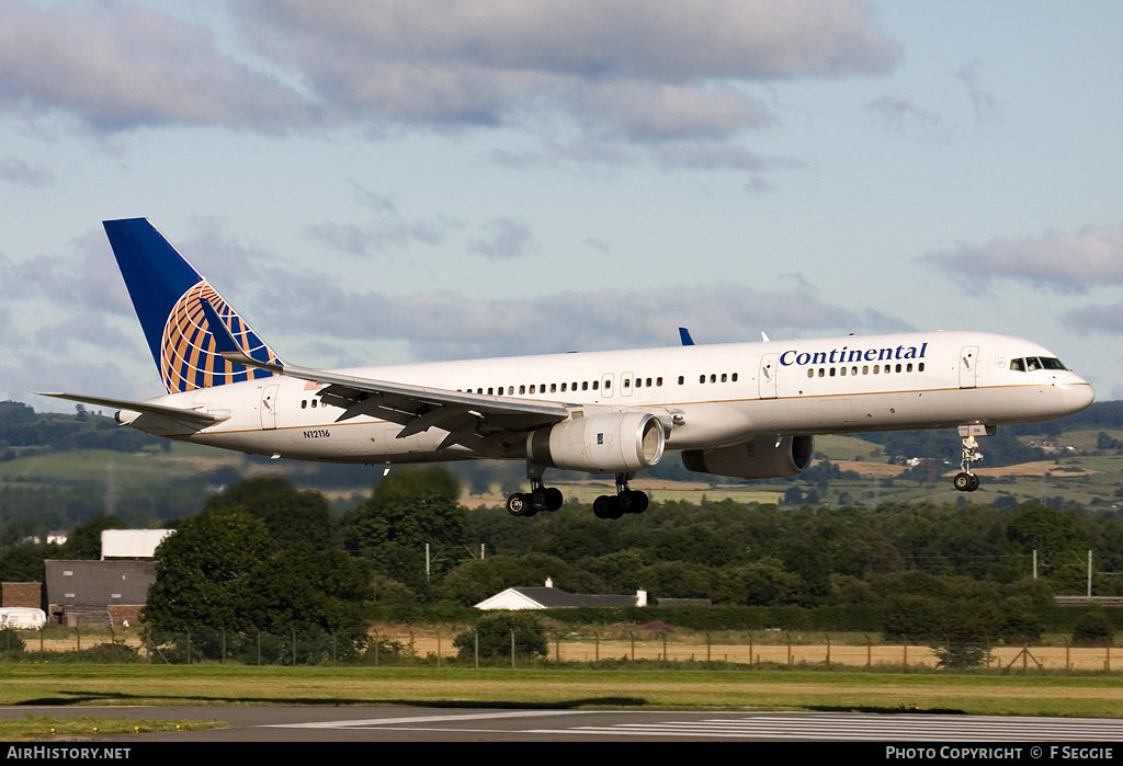 Aircraft Photo of N12116 | Boeing 757-224 | Continental Airlines | AirHistory.net #91677