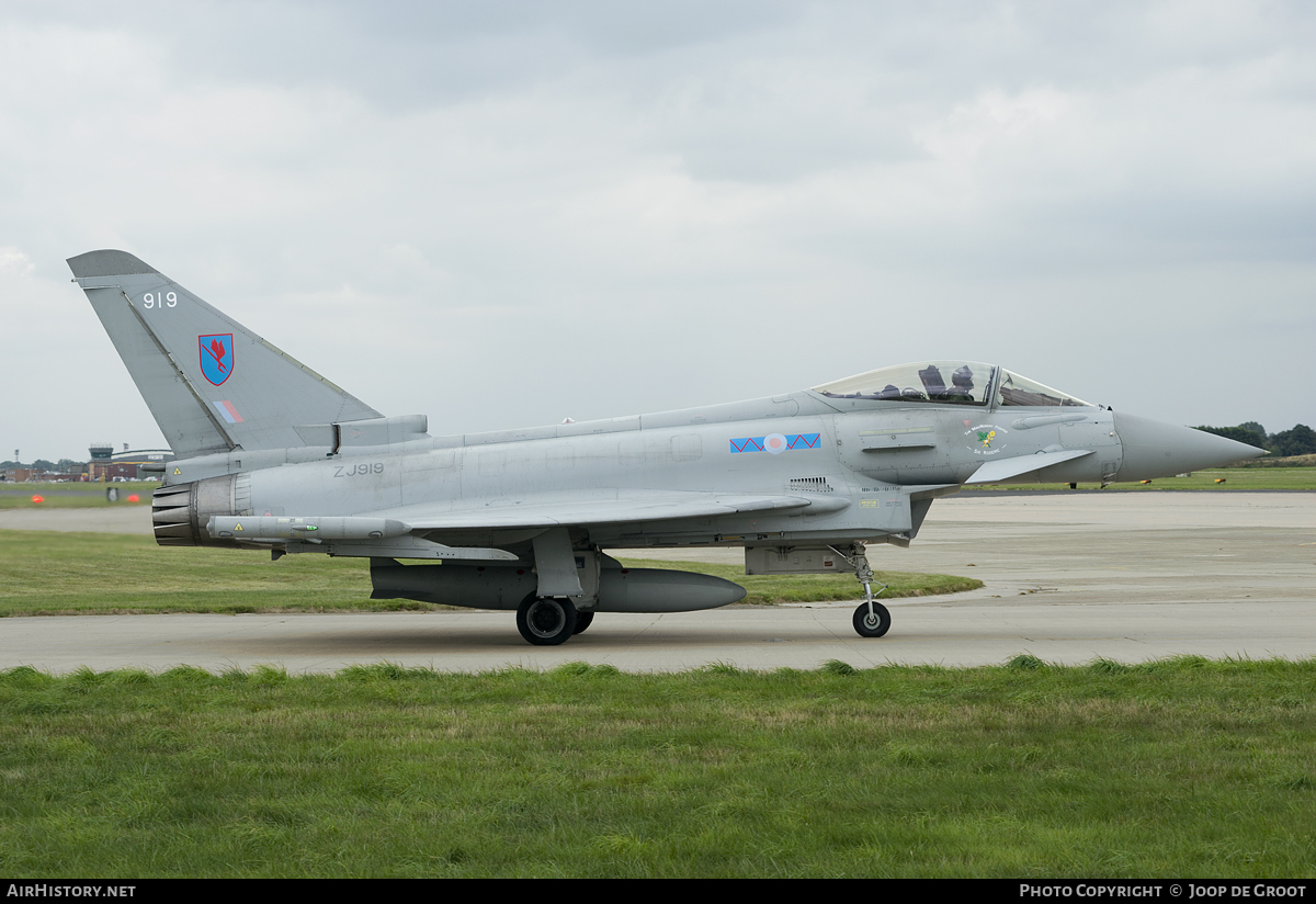 Aircraft Photo of ZJ919 | Eurofighter EF-2000 Typhoon FGR4 | UK - Air Force | AirHistory.net #91705