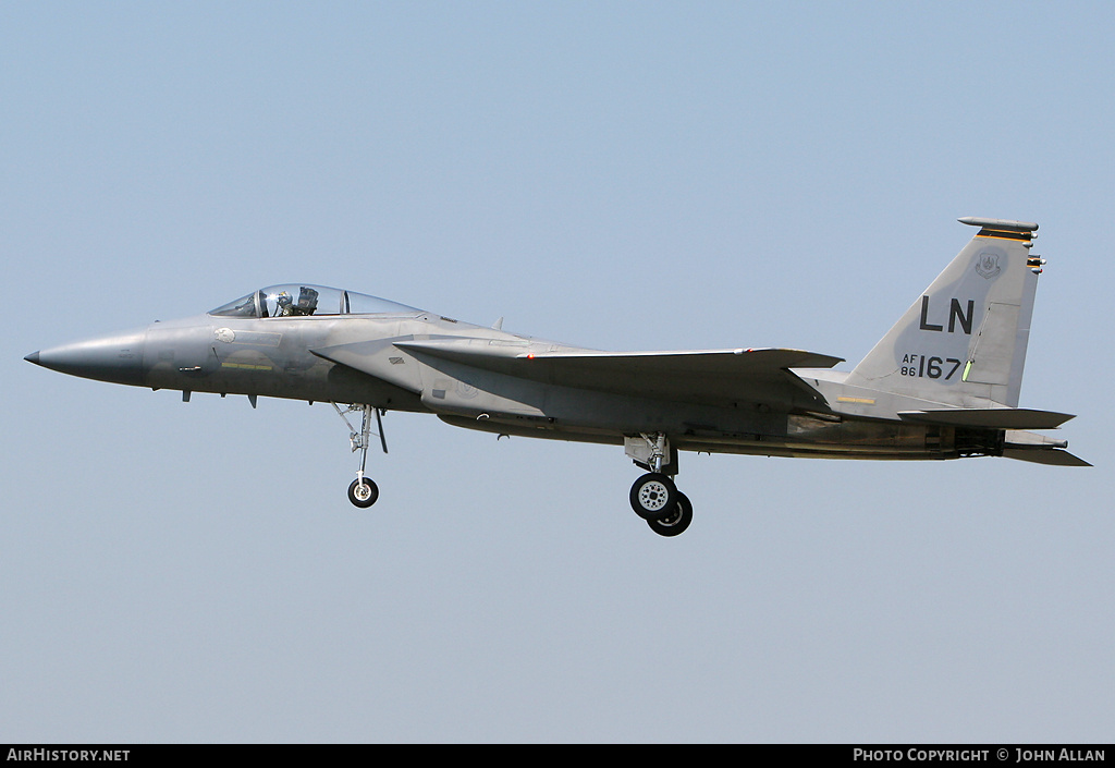 Aircraft Photo of 86-0167 / AF86-167 | McDonnell Douglas F-15C Eagle | USA - Air Force | AirHistory.net #91710