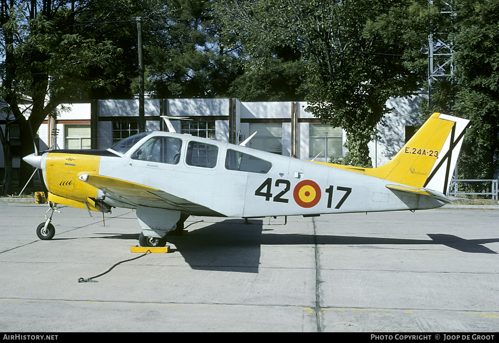 Aircraft Photo of E24A-23 | Beech F33C Bonanza | Spain - Air Force | AirHistory.net #91750