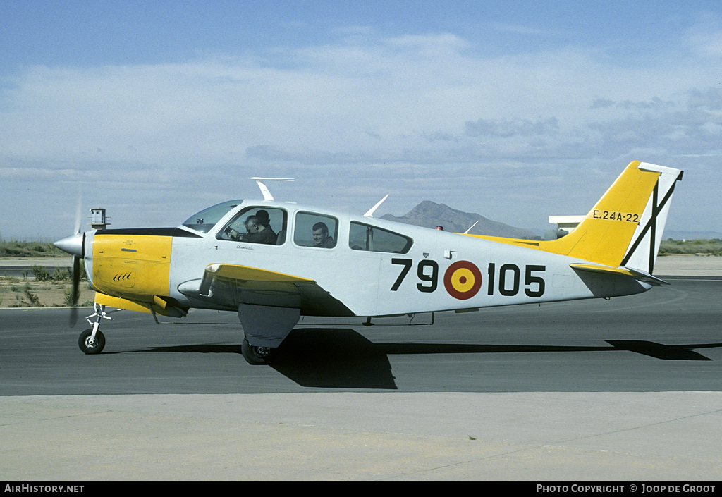 Aircraft Photo of E24A-22 | Beech F33C Bonanza | Spain - Air Force | AirHistory.net #91764
