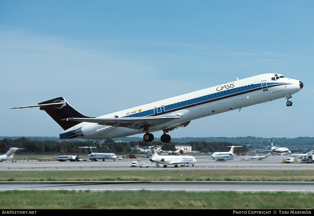 Aircraft Photo of EC-642 | McDonnell Douglas MD-87 (DC-9-87) | Oasis International Airlines | AirHistory.net #91826