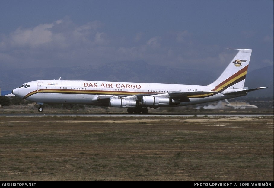 Aircraft Photo of 5X-JEF | Boeing 707-379C | DAS Air Cargo - Dairo Air Services | AirHistory.net #91827