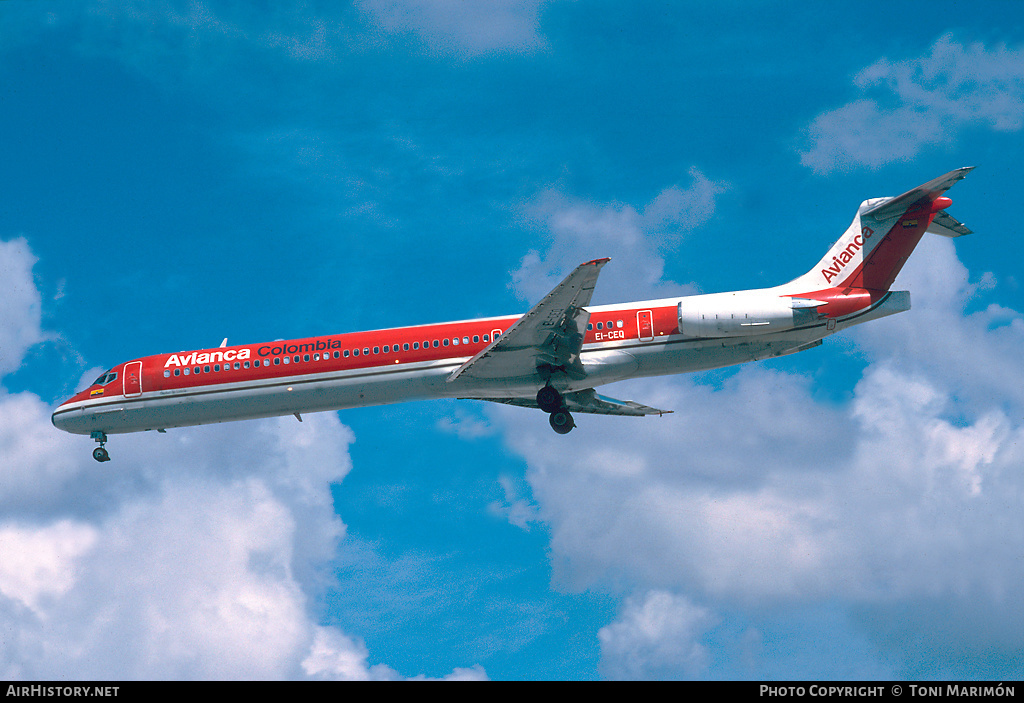 Aircraft Photo of EI-CEQ | McDonnell Douglas MD-83 (DC-9-83) | Avianca | AirHistory.net #91829