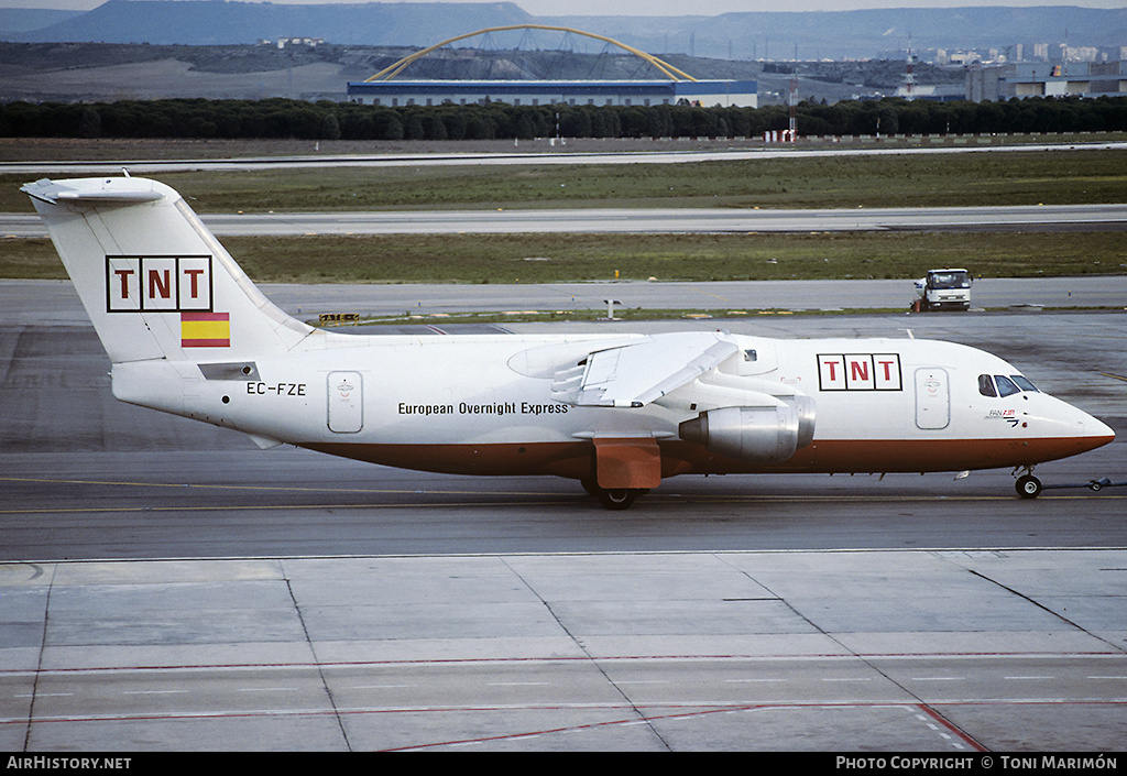 Aircraft Photo of EC-FZE | British Aerospace BAe-146-200QT Quiet Trader | TNT Express | AirHistory.net #91832