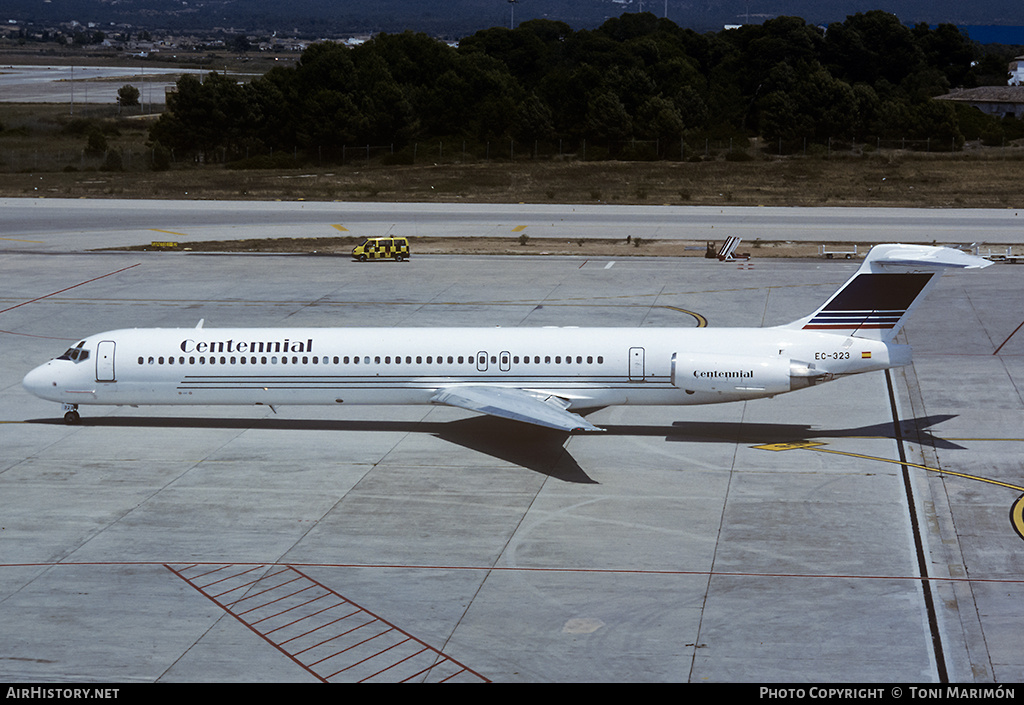 Aircraft Photo of EC-323 | McDonnell Douglas MD-83 (DC-9-83) | Centennial Airlines | AirHistory.net #91833