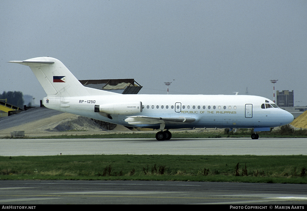 Aircraft Photo of RP-1250 | Fokker F28-3000 Fellowship | Republic of the Philippines | AirHistory.net #91844